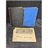 Image 1 : 1887 Familiar quotations newsletter and (2) German Song Books