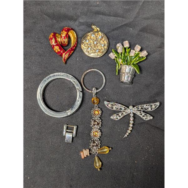 Brooch's, Key Chain, etc.