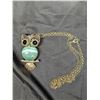 Image 4 : Owl Necklace, owl brooch, Misc. Small doll figure