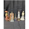 Image 1 : Pairs items, Woman Statues, Avon Bottles of Eiffel Tower, and etc.