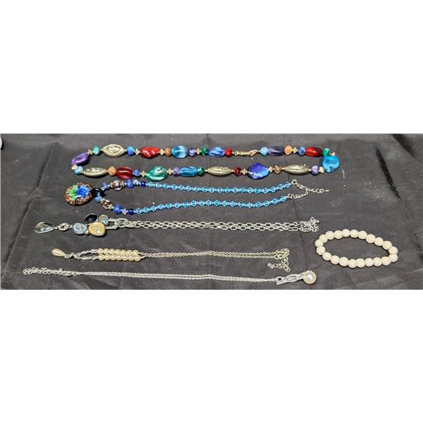 (5) Necklaces (1) Bracelet
