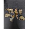 Image 1 : (6) brooch's Elephants