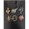 Image 1 : (6) Brooch's