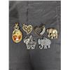 Image 1 : (6) Pendants Elephants, Hearts