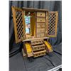Image 2 : 10 Drawers Jewelry Box w/ Mirror 2 Doors 13"x7"x20" Tall