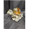 Image 7 : Tin Picture Seeress Treasure Clock, Solar Turtle, Dollies, And etc.