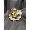 Image 8 : Tin Picture Seeress Treasure Clock, Solar Turtle, Dollies, And etc.