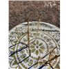 Image 3 : Two Brass Plant Stands and Outdoor Mat - all showing wear
