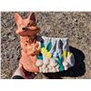 Image 1 : Large Ceramic Fox Planter marked 1987