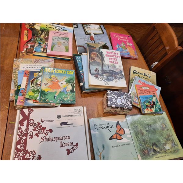 Vintage Children's Books, Fairy Tale Books, Decorative Shakespeare Plate