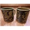 Image 3 : Two Collectible Vintage Hornsea Dragon Pottery Mugs Designed by John Clappison