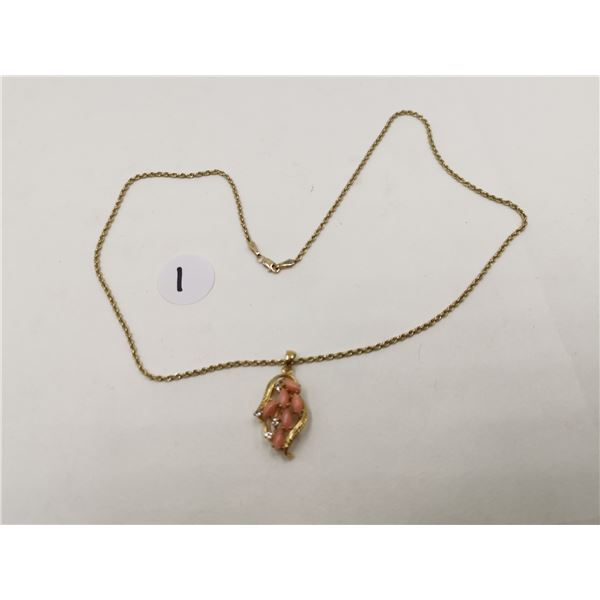 10k Gold Necklace and Unknown Pendant