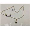 Image 1 : 10k Two Tone Gold Necklace, White and Yellow Gold