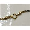 Image 5 : 10k Two Tone Gold Necklace, White and Yellow Gold