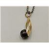Image 6 : 10k Two Tone Gold Necklace, White and Yellow Gold