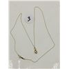 Image 1 : 10k Gold Necklace With 10k Heart Pendant
