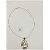 Image 1 : Sterling Silver Designer Pendant, Necklace, Pearls
