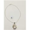 Image 2 : Sterling Silver Designer Pendant, Necklace, Pearls