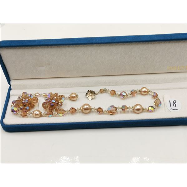 Marked Sherman Necklace and Earring Set