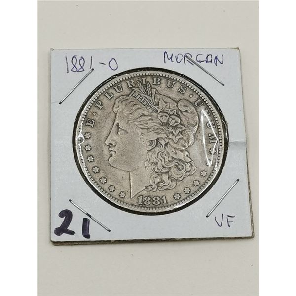 1881-0 Morgan Silver Dollar