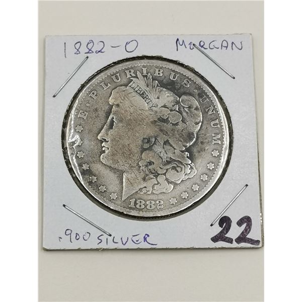 1882-0 Morgan Silver Dollar