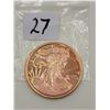 Image 1 : Walking Liberty 1oz Copper Coin