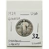 Image 1 : 1929 U.S Silver Quarter