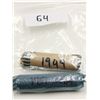 Image 1 : 1949 and 1951 COMM Full Rolls of 5 Cent Coins