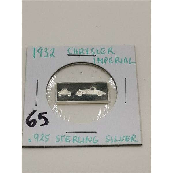 .925 Sterling 2.5g Bar Chrysler Imperial