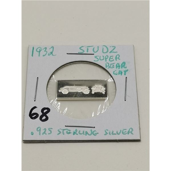 .925 Sterling 2.5g Bar Studz