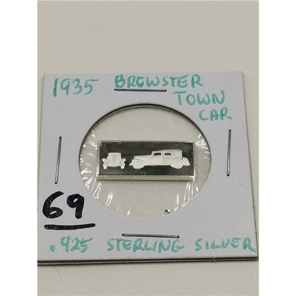 .925 Sterling 2.5g Bar Brewster