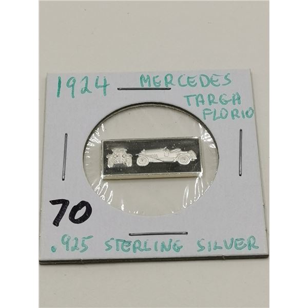 .925 Sterling 2.5g Bar Mercedes