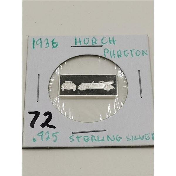.925 Sterling 2.5g Bar Horch