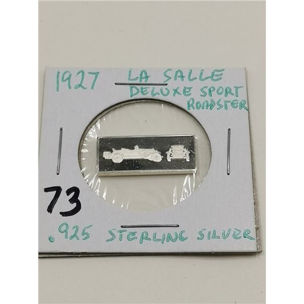 .925 Sterling 2.5g Bar La Salle