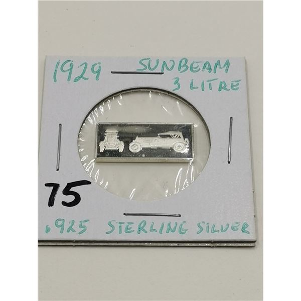 .925 Sterling 2.5g Bar Sunbeam