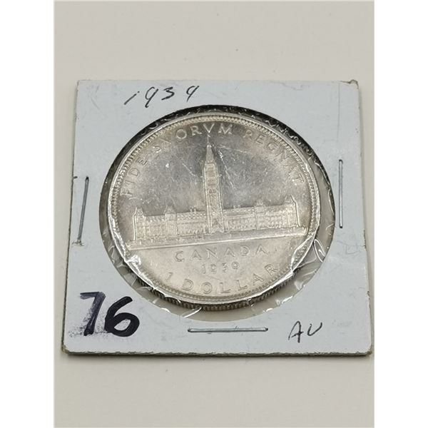 1939 Silver Dollar AU