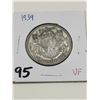 Image 1 : 1939 Silver half Dollar VF