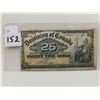 1900 Shinplaster 25 cent bill