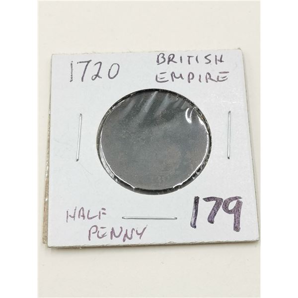 1720 Half Penny, British Empire