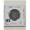 Image 1 : 1891 1 Cent LLLD, CounterStamped WFC