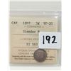 Image 1 : 1897 5 Cent, SLENDER 8, VF20 CERTIFY