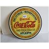 Image 1 : ROUND COCA-COLA TIN SIGN 11.5"