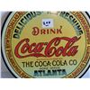 Image 2 : ROUND COCA-COLA TIN SIGN 11.5"