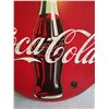 Image 3 : COCA-COLA METAL BUTTON METAL TIN SIGN 24"