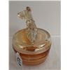 Image 2 : VINTAGE JEANNETTE CARNIVAL GLASS SCOTTIE-DOG-CANDY DISH