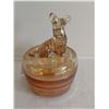 Image 3 : VINTAGE JEANNETTE CARNIVAL GLASS SCOTTIE-DOG-CANDY DISH