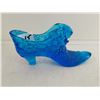 Image 1 : FENTON GLASS BLUE-SLIPPER DECORATIVE CAT ACCENT