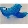 Image 2 : FENTON GLASS BLUE-SLIPPER DECORATIVE CAT ACCENT