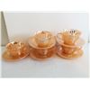 Image 1 : VINTAGE FIRE KING CUPS AND SAUCERS ORANGE