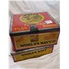 Image 5 : TWO DIFFERENT WORLD NAVY TOBACCO TIN CANS